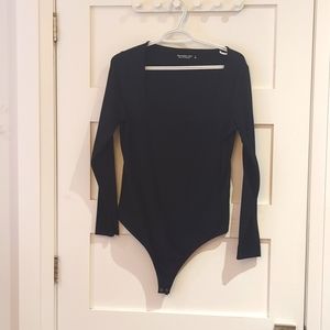 Black long sleeve bodysuit